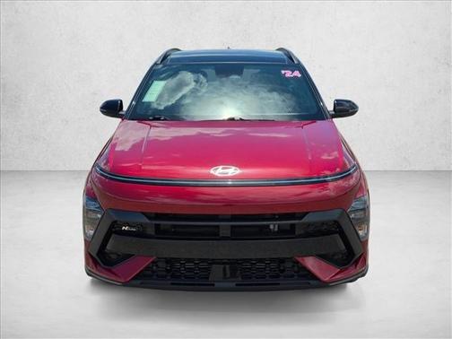 Ultimate Red Metallic w/Black Roof 2024 Hyundai KONA N Line