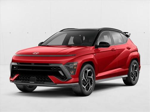 Ultimate Red Metallic w/Black Roof 2024 Hyundai KONA N Line