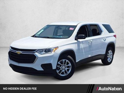 Summit White 2020 Chevrolet Traverse LS