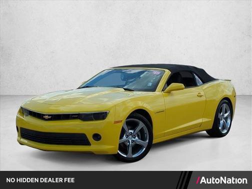 Bright Yellow 2015 Chevrolet Camaro 2LT