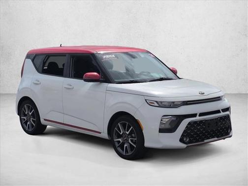 Clear White/Red Roof 2020 Kia Soul GT-Line