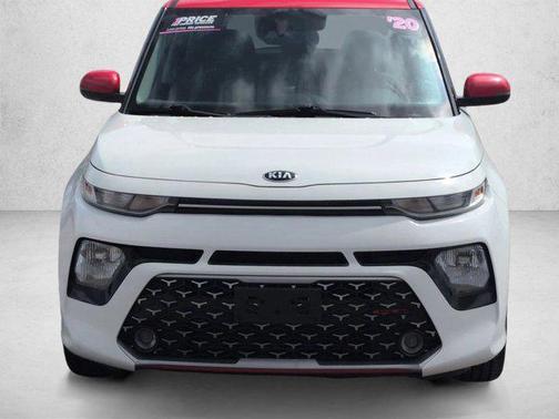 Clear White/Red Roof 2020 Kia Soul GT-Line