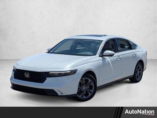 Platinum White Pearl 2024 Honda Accord Hybrid EX-L