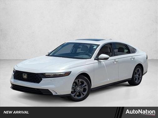 Platinum White Pearl 2024 Honda Accord Hybrid EX-L