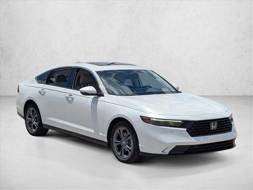 Platinum White Pearl 2024 Honda Accord Hybrid EX-L