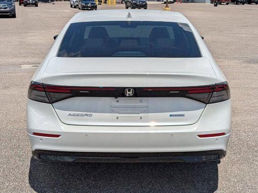 Platinum White Pearl 2024 Honda Accord Hybrid EX-L