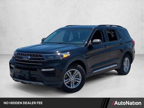 AGATE BLACK METALLIC 2023 Ford Explorer XLT