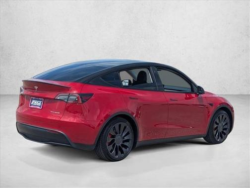 Red Multi-Coat 2022 Tesla Model Y Performance Dual Motor All-Wheel Drive