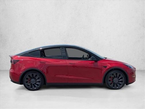 Red Multi-Coat 2022 Tesla Model Y Performance Dual Motor All-Wheel Drive
