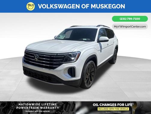 Opal White Pearl 2026 Volkswagen Atlas 2.0T SE w/Technology 4MOTION