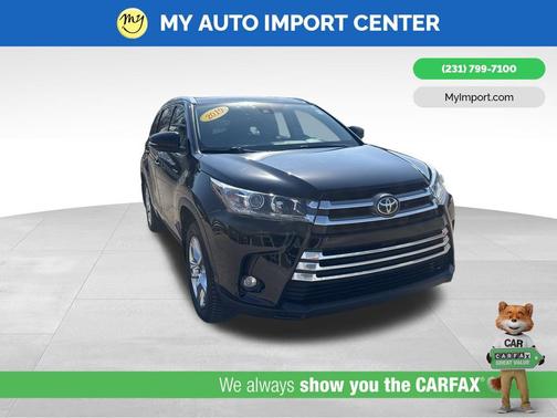 Midnight Black Metallic 2019 Toyota Highlander Limited