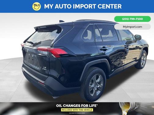 Midnight Black Metallic 2025 Toyota RAV4 Hybrid LE