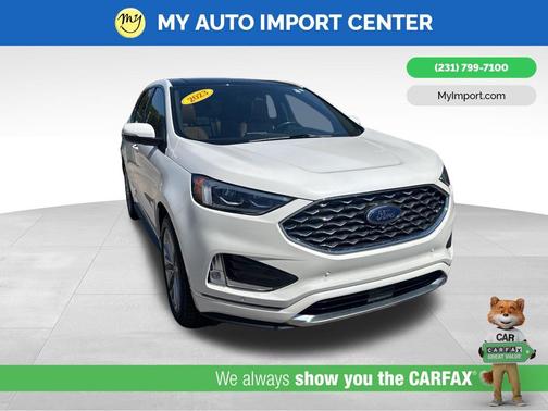White Metallic 2023 Ford Edge Titanium