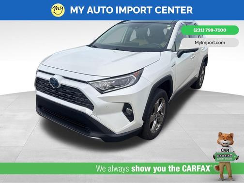 Blizzard Pearl 2019 Toyota RAV4 Hybrid Limited