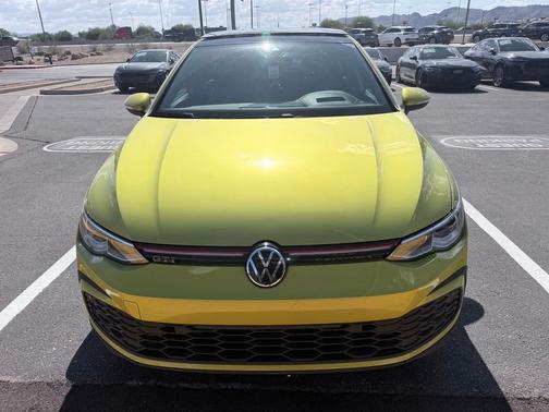 Yellow Metallic 2022 Volkswagen Golf GTI Autobahn