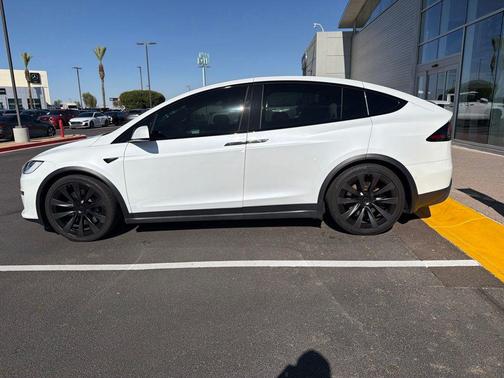 Pearl White 2022 Tesla Model X Dual Motor All-Wheel Drive