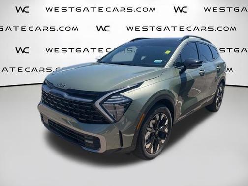 Jungle Green 2024 Kia Sportage Plug-In Hybrid X-Line Prestige