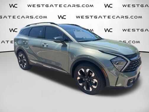 Jungle Green 2024 Kia Sportage Plug-In Hybrid X-Line Prestige
