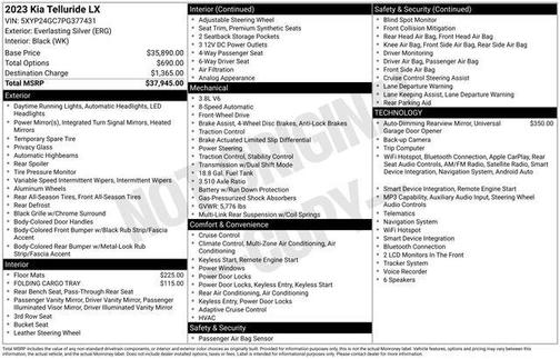 Everlasting Silver 2023 Kia Telluride LX