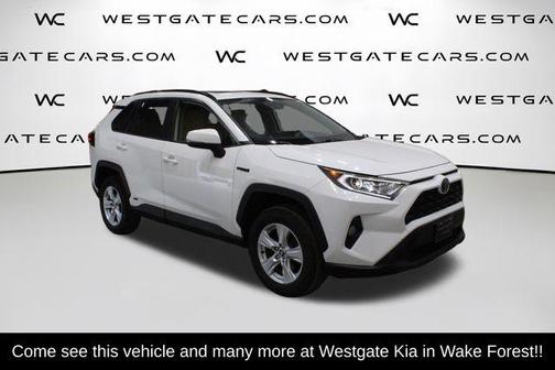 Super White 2019 Toyota RAV4 Hybrid XLE
