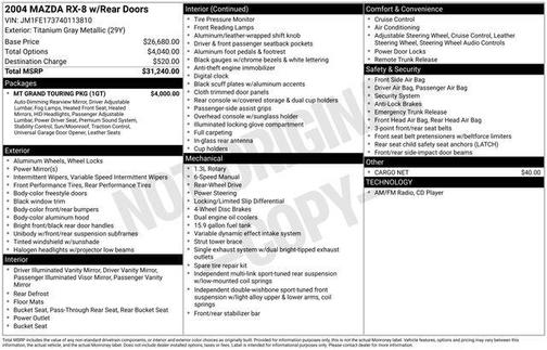 2004 Mazda RX-8 Base