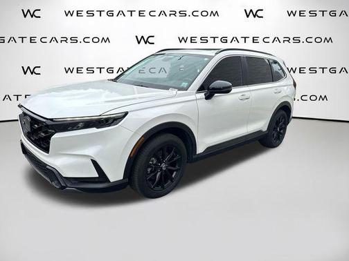 White 2025 Honda CR-V Hybrid Sport-L