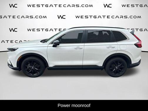 White 2025 Honda CR-V Hybrid Sport-L