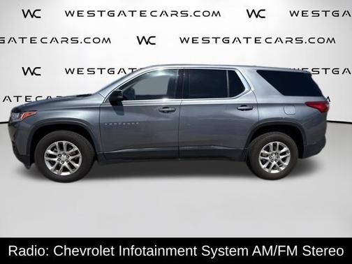 Satin Steel Metallic 2021 Chevrolet Traverse LS