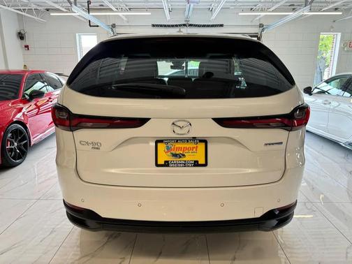 Rhodium White Premium 2025 Mazda CX-90 PHEV Premium Sport