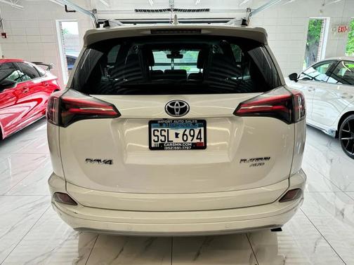 Pearl White 2017 Toyota RAV4 Limited