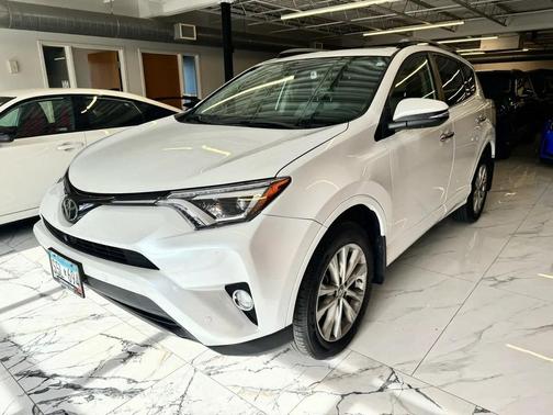 Pearl White 2017 Toyota RAV4 Limited