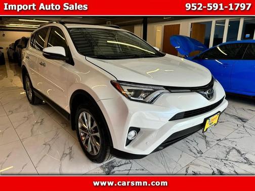 Pearl White 2017 Toyota RAV4 Limited