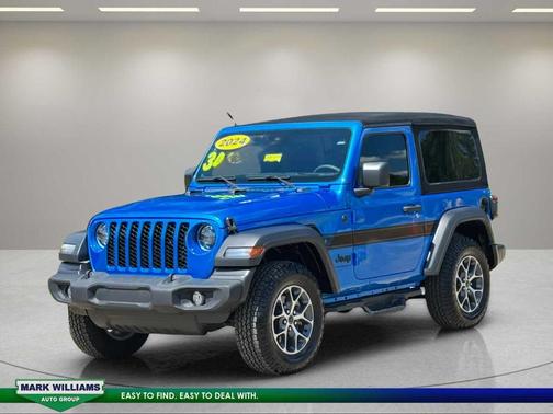 Hydro Blue Pearlcoat 2024 Jeep Wrangler Sport