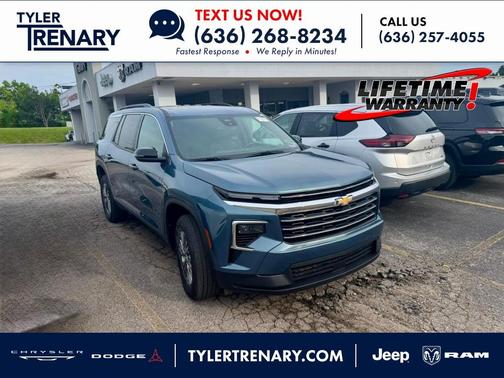 Lakeshore Blue 2025 Chevrolet Traverse LT