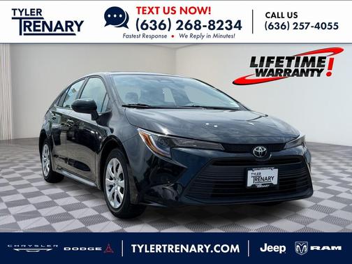 Midnight Black Metallic 2025 Toyota Corolla LE