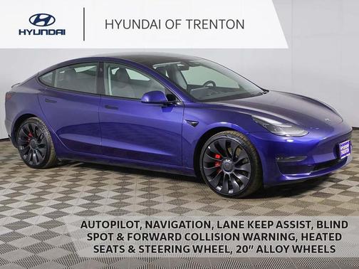 Deep Blue Metallic 2023 Tesla Model 3 Performance