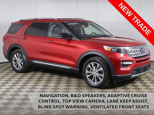 Red Metallic 2021 Ford Explorer Limited