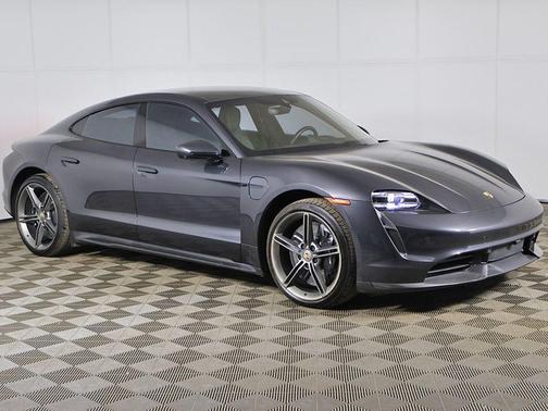 Volcano Grey Metallic 2021 Porsche Taycan Turbo S