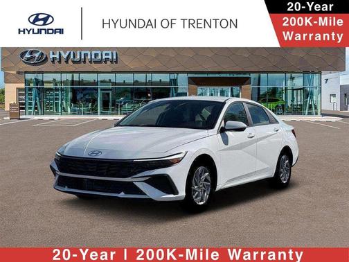 White 2026 Hyundai ELANTRA HEV Blue