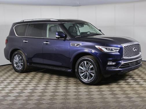 Hermosa Blue 2024 INFINITI QX80 LUXE AWD