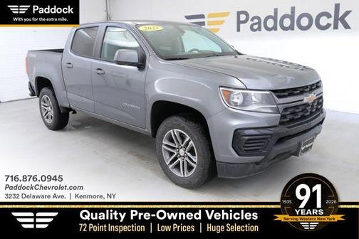 Satin Steel Metallic 2021 Chevrolet Colorado WT Truck