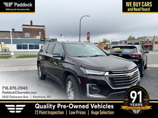 Black Cherry Metallic 2023 Chevrolet Traverse LT Cloth