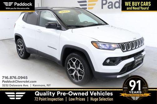 Bright White Clearcoat 2025 Jeep Compass Limited