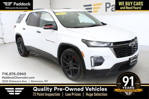 Summit White 2023 Chevrolet Traverse Premier