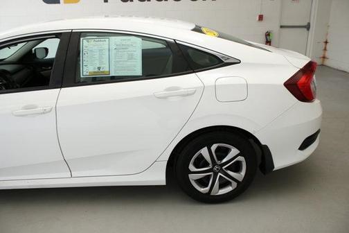 White 2016 Honda Civic LX