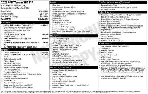 Sterling 2023 GMC Terrain SLE