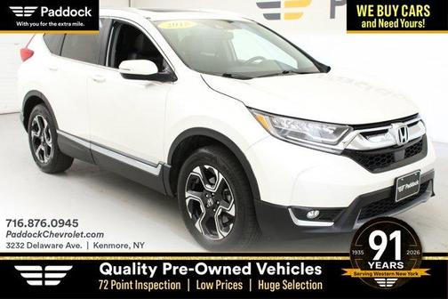 White Diamond Pearl 2018 Honda CR-V Touring