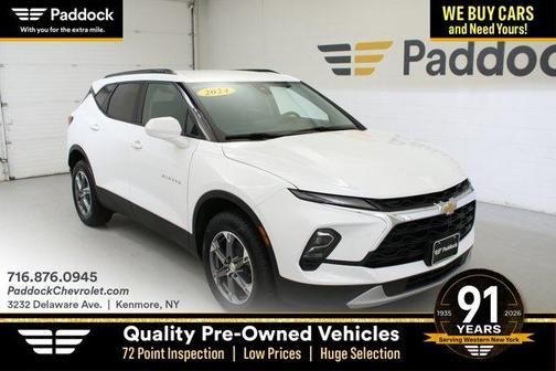 Summit White 2024 Chevrolet Blazer LT