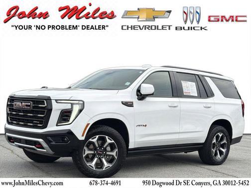 Summit White 2025 GMC Yukon 4WD AT4 Ultimate