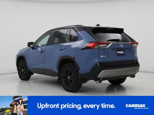 Blue 2025 Toyota RAV4 Hybrid XSE
